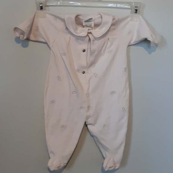 Little Me Teddy Bears White Sleeper, size 6 months - Picture 1 of 5